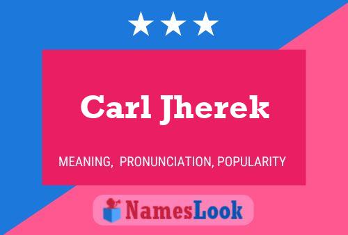 Carl Jherek 名字海报