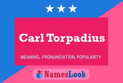 Carl Torpadius 名字海报