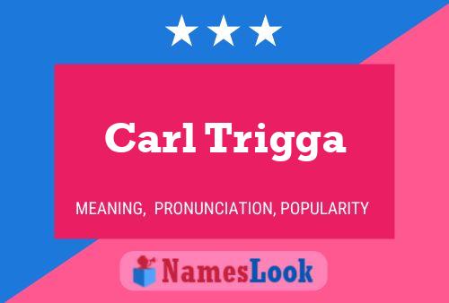 Carl Trigga 名字海报