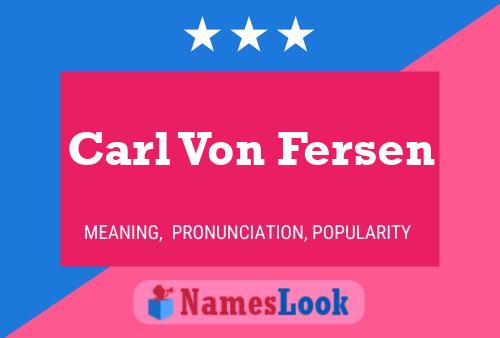 Carl Von Fersen 名字海报