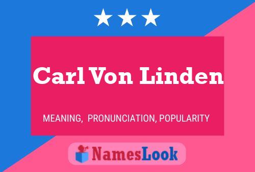 Carl Von Linden 名字海报