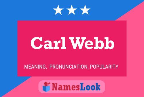 Carl Webb 名字海报