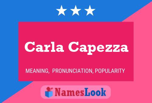 Carla Capezza 名字海报