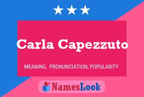 Carla Capezzuto 名字海报