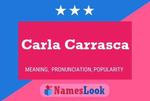 Carla Carrasca 名字海报