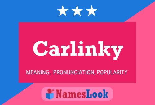 Carlinky 名字海报