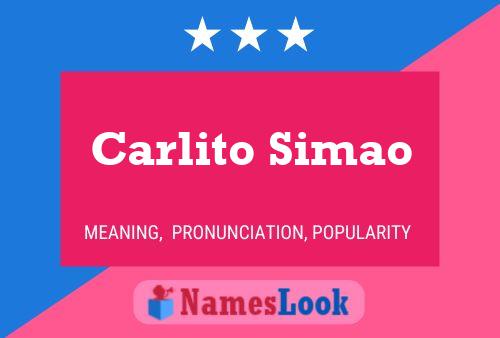 Carlito Simao 名字海报