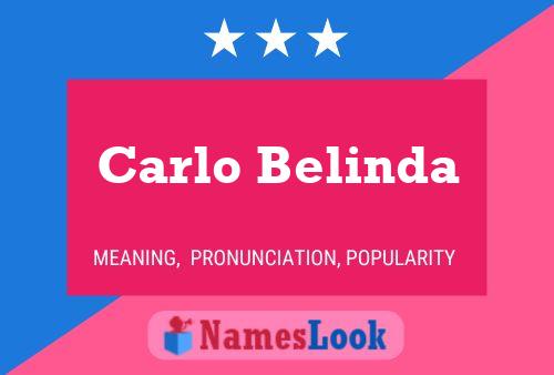 Carlo Belinda 名字海报