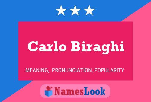 Carlo Biraghi 名字海报