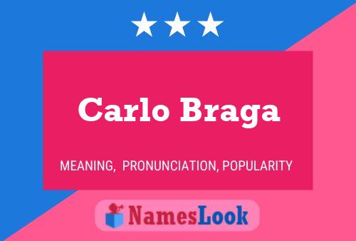 Carlo Braga 名字海报