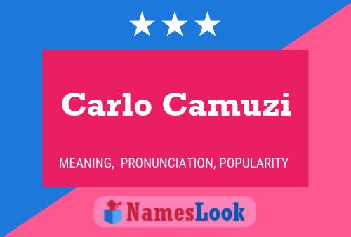 Carlo Camuzi 名字海报