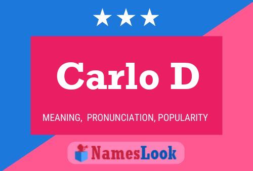 Carlo D 名字海报