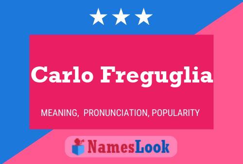 Carlo Freguglia 名字海报