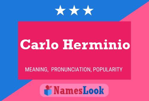 Carlo Herminio 名字海报