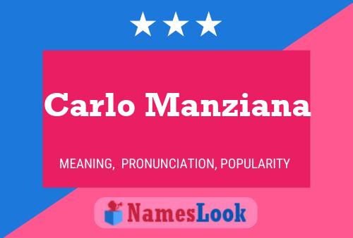 Carlo Manziana 名字海报