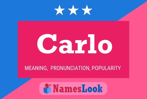 Carlo 名字海报