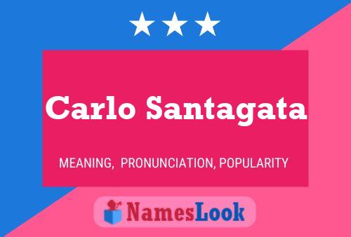 Carlo Santagata 名字海报