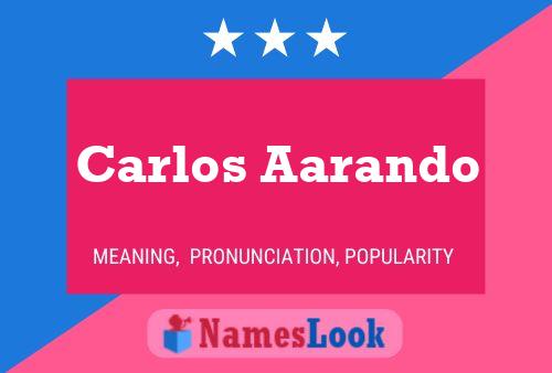 Carlos Aarando 名字海报