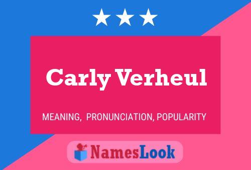 Carly Verheul 名字海报