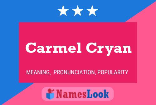 Carmel Cryan 名字海报