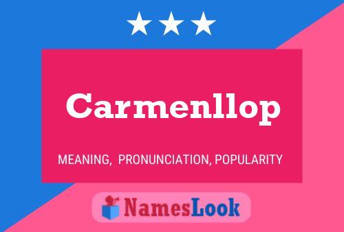 Carmenllop 名字海报