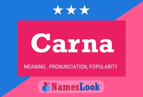 Carna 名字海报