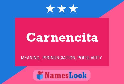 Carnencita 名字海报