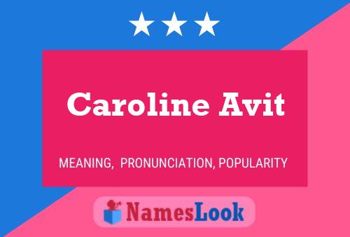 Caroline Avit 名字海报