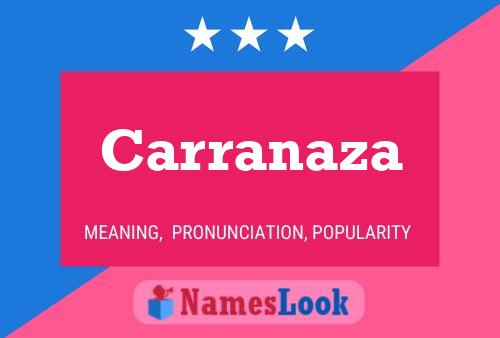 Carranaza 名字海报