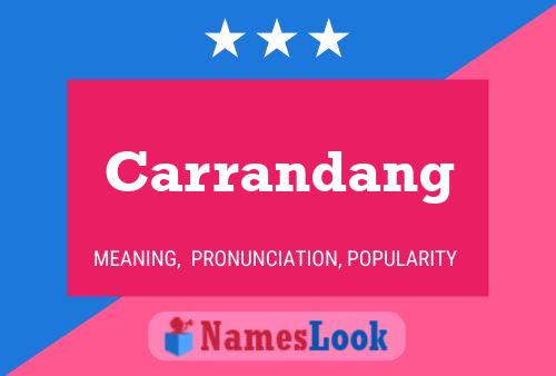 Carrandang 名字海报