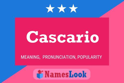 Cascario 名字海报