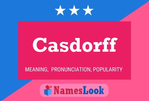 Casdorff 名字海报