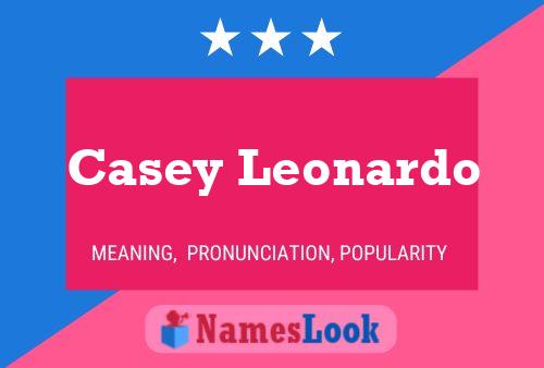 Casey Leonardo 名字海报