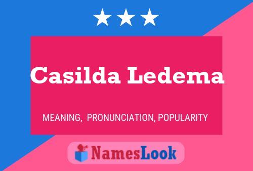 Casilda Ledema 名字海报