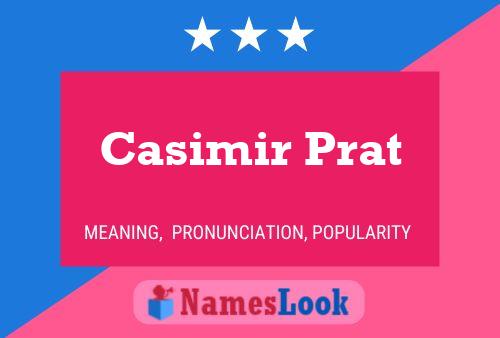 Casimir Prat 名字海报