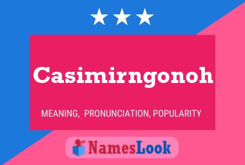 Casimirngonoh 名字海报