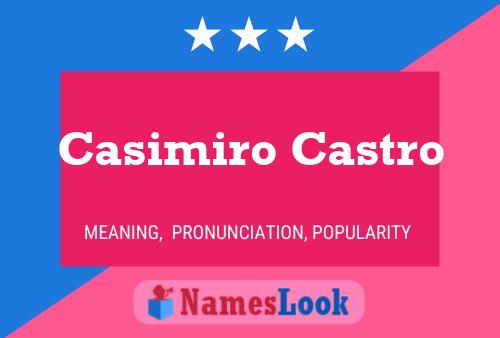 Casimiro Castro 名字海报