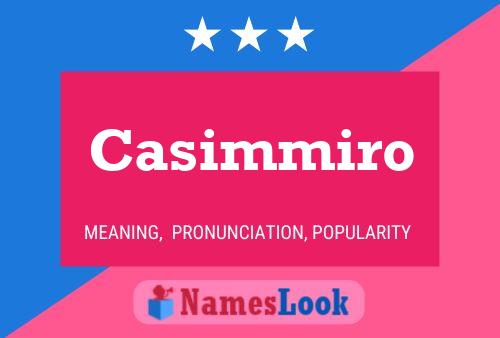 Casimmiro 名字海报