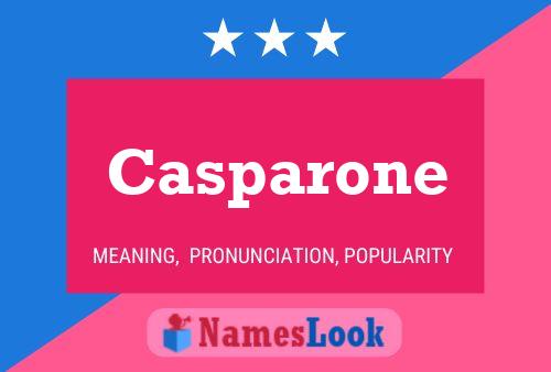 Casparone 名字海报