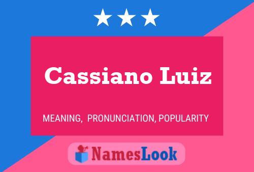 Cassiano Luiz 名字海报