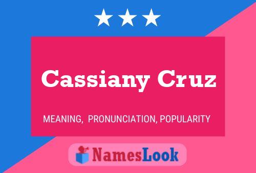 Cassiany Cruz 名字海报