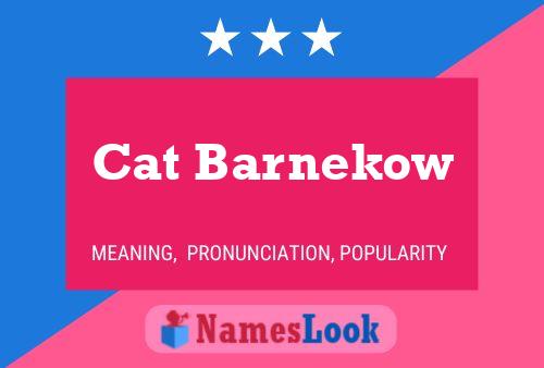 Cat Barnekow 名字海报