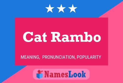 Cat Rambo 名字海报