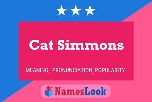 Cat Simmons 名字海报