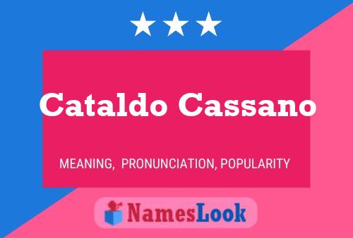 Cataldo Cassano 名字海报