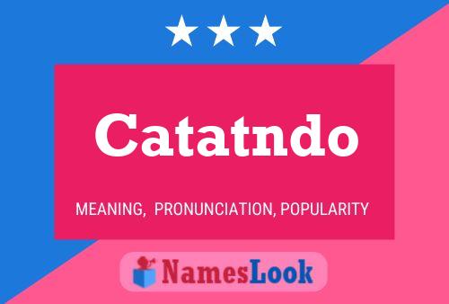 Catatndo 名字海报