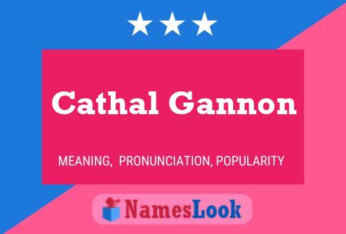 Cathal Gannon 名字海报