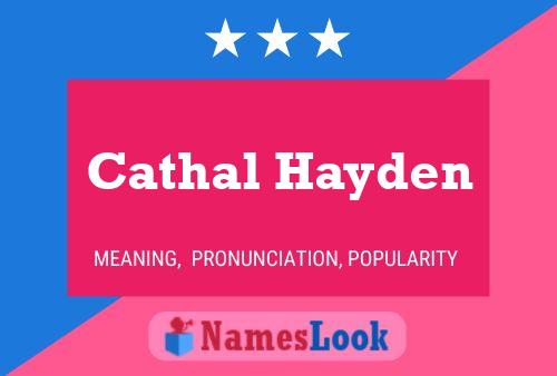 Cathal Hayden 名字海报