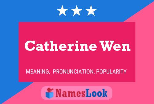 Catherine Wen 名字海报