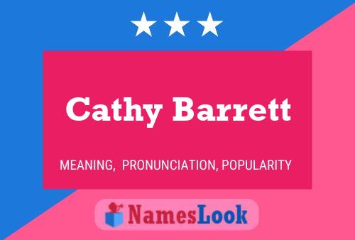 Cathy Barrett 名字海报